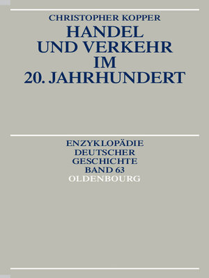 cover image of Handel und Verkehr im 20. Jahrhundert